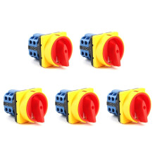 5X 20A OFF- 4 Poles Disconnect Isolator Switches LW26GS CA10 48X48mm Padlock Rotary Cam