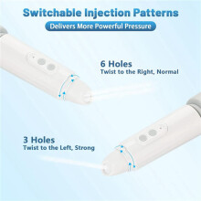 3X Przenośny Bidet, Bidet Podróżny, Przenośny Bidet z Akumulatorem, Ręczna Przenośna Rączka Bidetowa z Torbą Podróżną, Biała