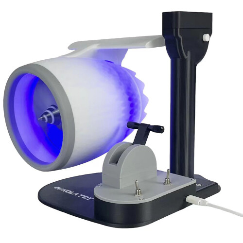 3D Printed Turbofan Engine Model Kit with LED Lighting, Authentic Jet Replica for Desktop Display