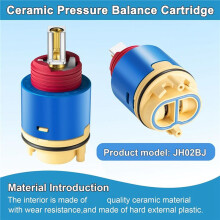 2X JH02BJ HL-40 Shower Core Replacement,40mm Ceramic Pressure Balance Cartridge,for Tub and Shower Faucet Valve