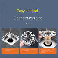 3X Self-Closing Odor and Insect Proof Floor Drain Core Deodorant Anti-Odor No Smell Bathroom Toilet Sewer Shower Drain