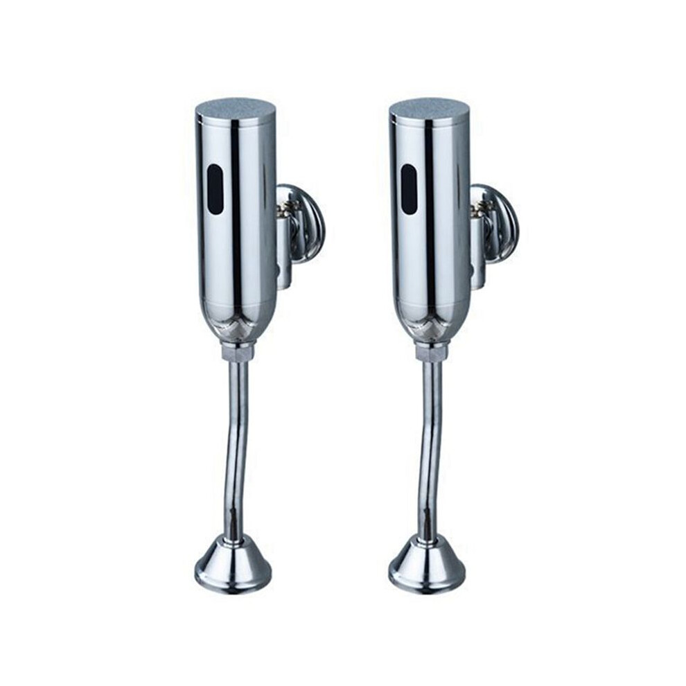 2X Urinal Sensor Flush Valve Urinal Flush Valve Wall-Mounted Urinal Automatic Flusher Hotel Bathroom Water Saving 4712367514897