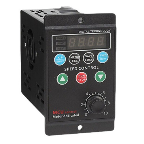 2X 220V Single-Phase Input Three-Phase Output Motor Driver Frequency Converter with Four-Digit Display T13-400W-H