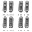 8x Embedded Wire  Black Duplex  Straight-Through Rocker  Suitable for Dual-Control Desk Lamp 1