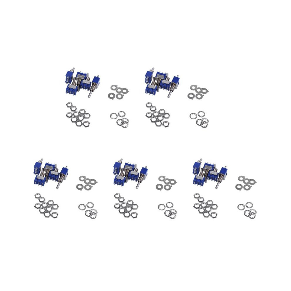 25 Pcs Ac 3A/250V 6A/125V / Spdt 2 Position Latching Toggle 4711042697429