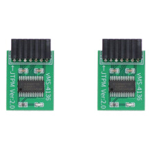 2X TPM 2.0 Krypteringssäkerhetsmodul Fjärrkort LPC-14PIN-Modul 14-Stifts LPC för MSI TPM2.0 LPC 14-Stifts Säkerhetsmodul