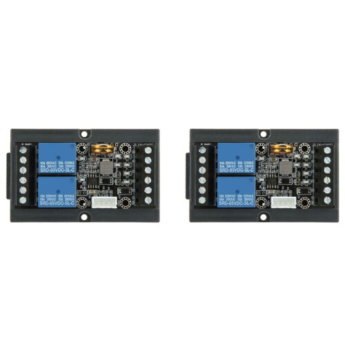 2X Placa de Control Industrial PLC FX1N-06MR Módulo de Retardo de Relé Programable con Carcasa