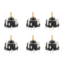 6X RKJXT1F42001 4-Way Car Navigation Encoder Key Rocker with Push Encoder
