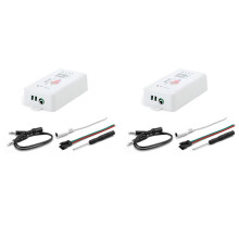 2X SP107E DC5-24V LED Music Controller with Wireless -Compatible SPI Full Color Music Control By Phone APP