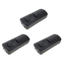 3X 220-V-Fußdimmerschalter, Fußbetriebener LED-Dimmerschalter, Inline-Schieberegler mit Vollem Bereich für Stehlampe/LED-Lampe