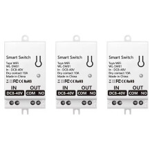 3X Tuya WiFi Dry Contact Module 10A Home Universal DIY Breaker Relay Work with Life Alexa 8-40V