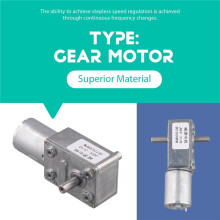 2X JGY370 Motor 12V 30RPM Reduce Speed Motor with High Torque Turbo Worm Geared