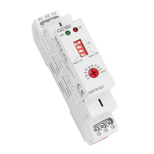 4X GEYA GRT8-EC 10A Dual Function Timer Relay  Delay or Off Delay Relay AC230V  Relay 1
