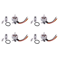 4X Bürstenloser Miniatur Gleich Strom Motor 2211-1300 KV Geeignet für Miniatur Vierachsen Drohnen mit Festem Flügel