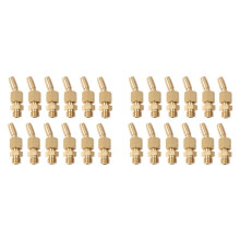 24Pcs 1/8inch Brass Gushing Sprays Water Fountain Nozzles Universal Water Curtain Nozzle Landscape Fountain Decoration