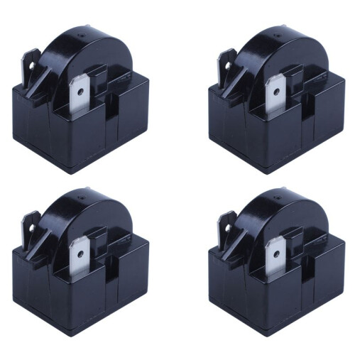 4X 3PIN-Uttag Kylskåp PTC Startrelä 12 Ohm Resistans