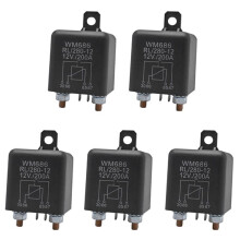 5X Battery Isolator Relay 12V 4-Pin WM686 Start Relay Car /OFF  Normally Open Relay RL/280 200A