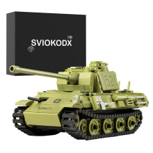 WW2 Panther Tank Model 638pcs Military Building Blocks Set with Rotating Turret Replica