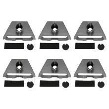 6X for Starlink Gen 3 Pipe Adapter Round Tube Adapter Pole Mount Bracket for Starlink V3 Plate Roof Mount Accessories