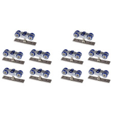 10X Bifold Door Hardware Wooden Sliding Door Pulley Furniture Hardware Wheel Barn Door Roller