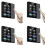 4X Interruptor de Parede Inteligente de 3,5 Polegadas com Tela Sensível Ao Toque, 4 Grupos, Interruptor de 8 Vias, Interruptor de Escurecimento, 1
