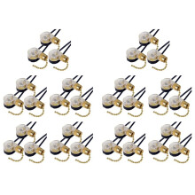 30Pack Plafondventilator Lichtschakelaar ZE-109 Ventilatorschakelaar Plafond Trekkettingschakelaar Vervanging (Messing)