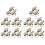 30Pack Ceiling Fan Light  ZE-109 Fan  Ceiling Pull Chain  Replacement (Brass) 1