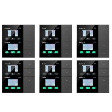 6pcs 3.5 Inch Wall Touch Screen 4 Groups 8-Way Scene Sensor Dimming Tuya Zigbee A