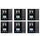 6pcs 3.5 Inch  Wall  Touch Screen 4 Groups  8-Way Scene  Sensor Dimming  Tuya Zigbee A 1
