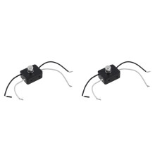 2X Ingebouwde Dimmer-Schakelaar-Combikit 120V Roterende Luifel-Dimmer-Schakelaar Vervanging voor Tafellampen / Vloerlampen