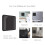 3X 4 Gang for Tuya ZigBee Wireless 12 Scene , Push Button Controller Battery Powered Automation Scenario, Black 5