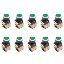10X LA38-11/203 Push Button Momentary Heavy Duty Power Press Green