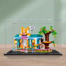 Acrylic Display Case for 41742 Cat Hotel, Clear Dustproof UV Resistant 3mm Protective Box
