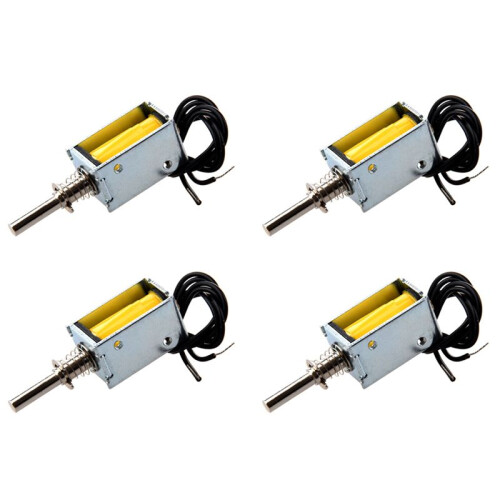 4X  4.5V 40g/2mm Open Frame Actuator Push Pull Solenoid Electromagnet