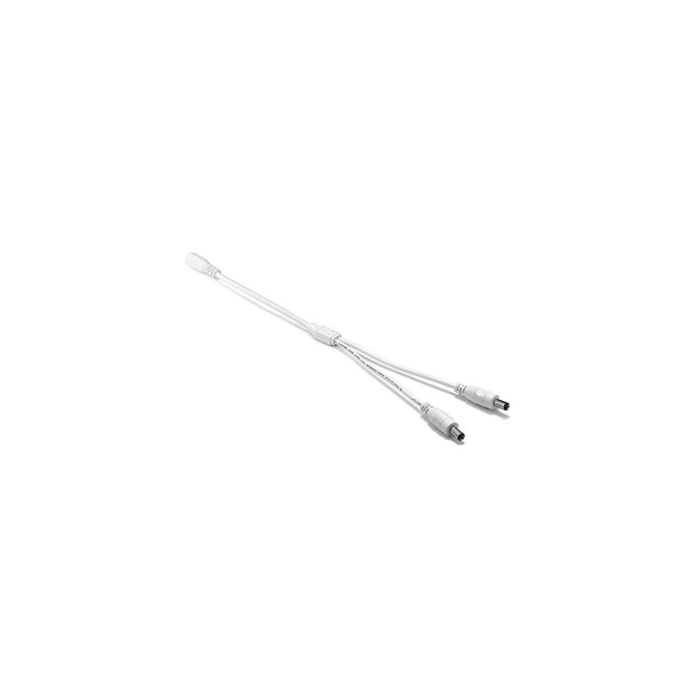 Dc Power Splitter 5.5X2.1mm 1 To 2 Way 12V Adapter For Led Strips And Cctv Cameras 200Pcs White 9073542381211