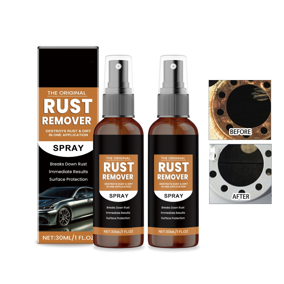 Rust Remover Spray 2 Pack Fast Rust Dissolution Metal And Car Cleaner Multisurface Use 9073542381372