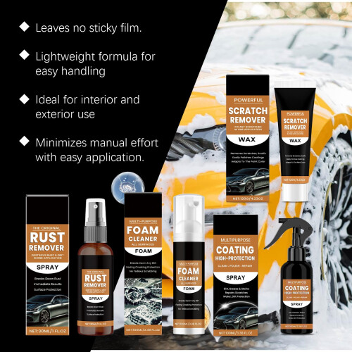 Rust Remover Spray 2 Pack Fast Rust Dissolution Metal and Car Cleaner MultiSurface Use 1