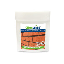 (100ml Sample) Climashield Masonry Waterproofing Cream - Brick Sealer & Rain Repellent Clear Waterproof Sealant for Concrete. Lasts up to 25 Years