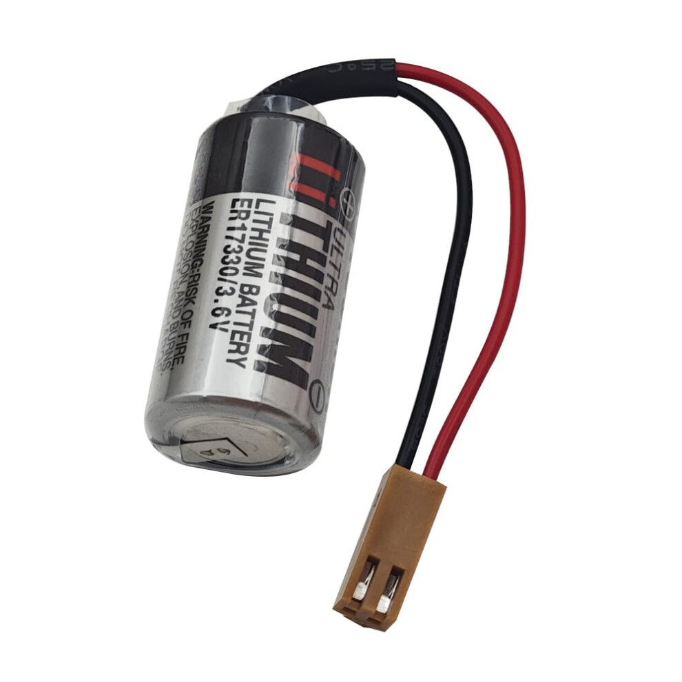 Er17330v 3.6V 1700Mah Lithium Battery With Plug For Reliable Memory Backup Brown 9073542381457