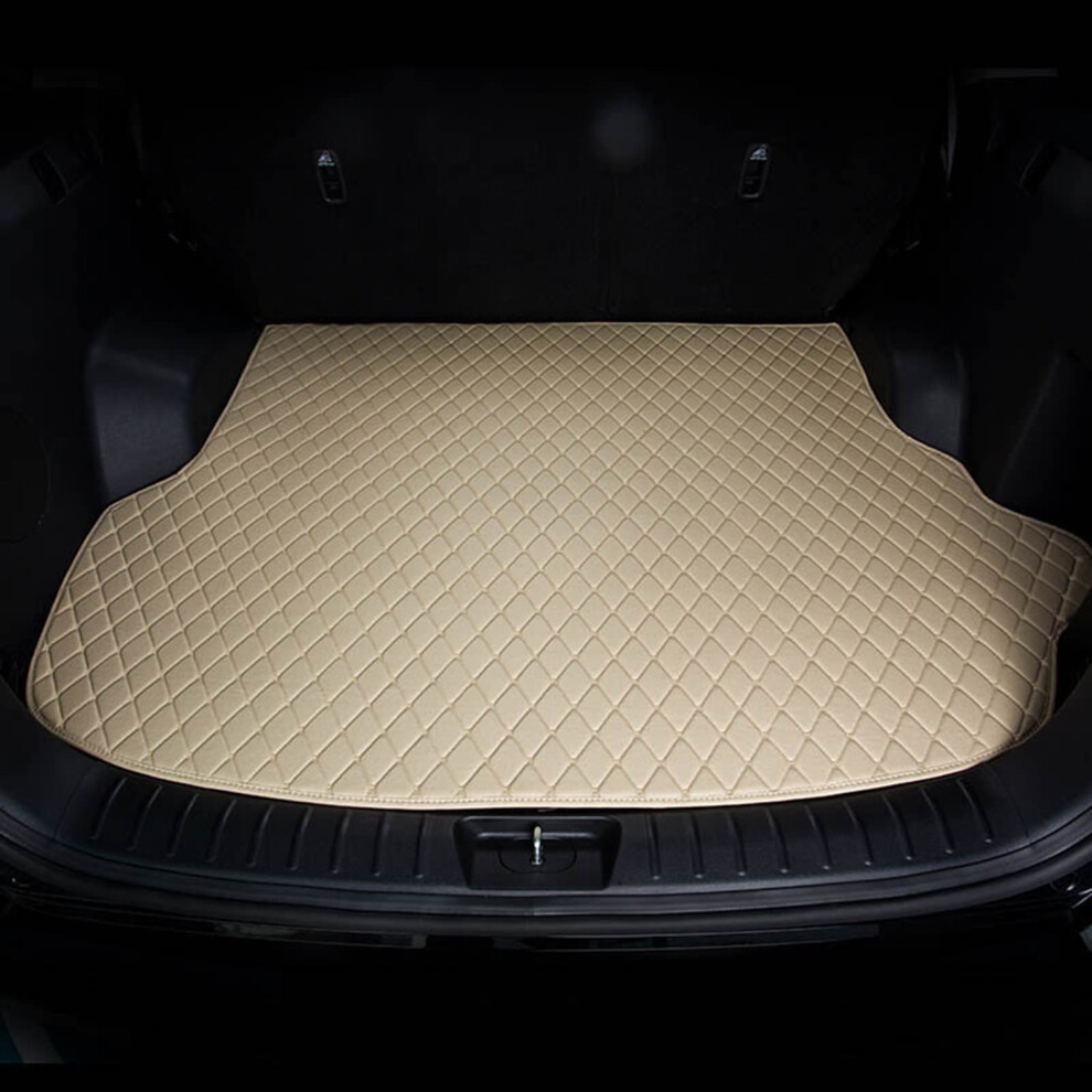 Custom Fit Car Trunk Mat For Volvo Xc60 20152017, Leather All Weather Cargo Liner, Beige 9073542729280