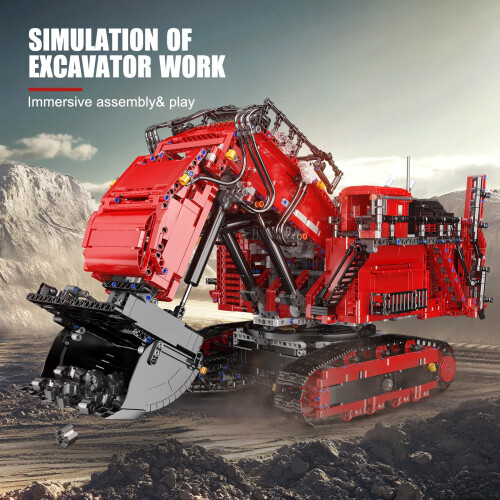 Remote Control Bulldozer Kit 4767pcs with Smart App Control, Motorized Excavator STEM Building Set 2