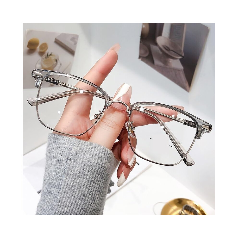 Blue/Light/Gray Blocking Computer Reading Glasses Lens Nonprescription Anti Uv Eyewear +0.00