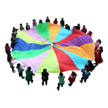 5m Play Parachute for Kids and Adults, Team Building Game, Balance and Coordination Training