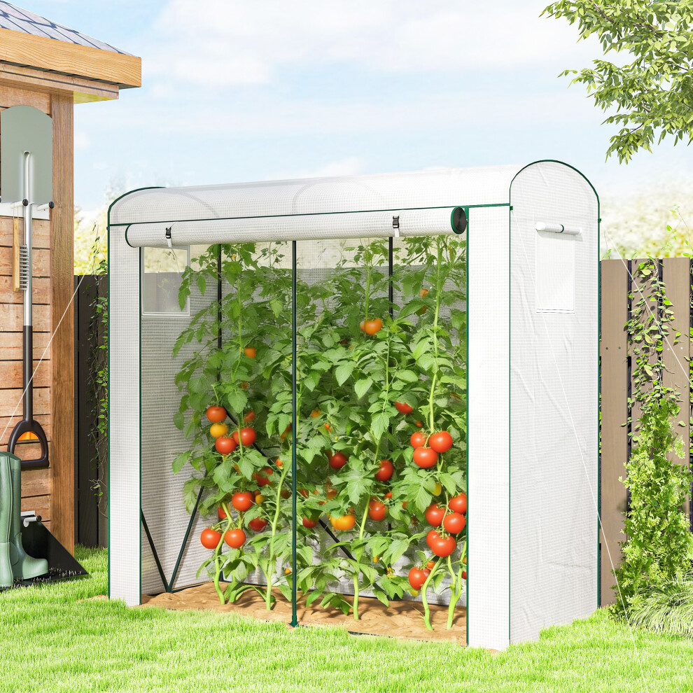Outsunny Mini Greenhouse, Portable Indoor Outdoor Green House With Pe Cover