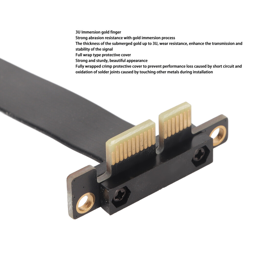 Pcie 3.0 1X Right Angle Cable Dual 40Cm 15.7In 7806371667957