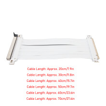 Riser Kabel PCIe 3.0 x16 40cm Weiß für vertikale