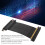 High-Speed PCIE 4.0 X16 Riser Cable 40cm Flexible GPU Extension Black 4