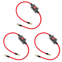 3X DC12V Inline Wire DC12-24V DPST Dual Side Wiring 25A IP65 with /Off Quick Connect/Disconnect