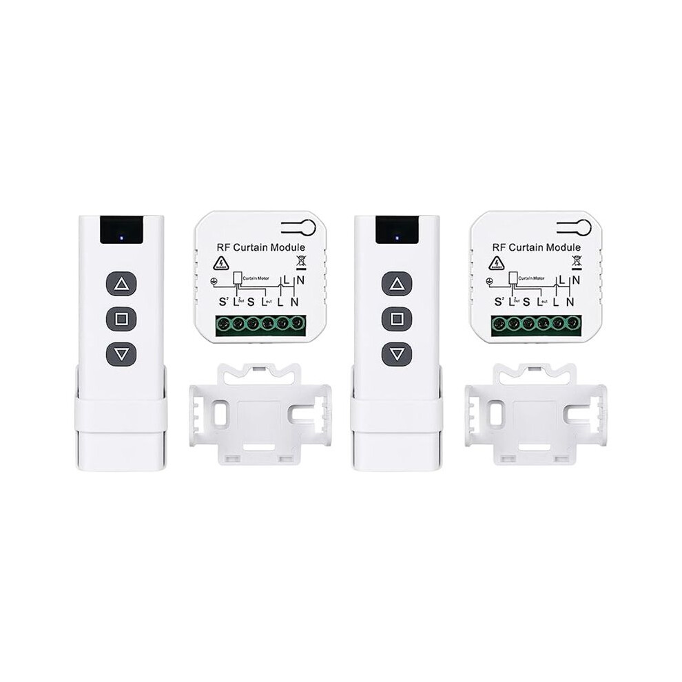2X Tuya Wifi Curtain Controllers Roller Blinds Shutter Motor Life App Remote Control Alexa 4711123154759