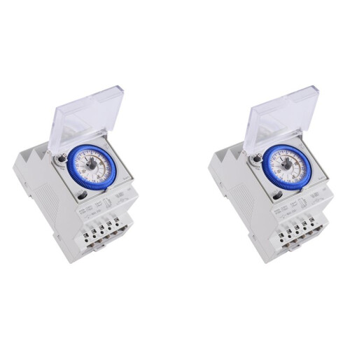 2X Mechanical Timer  SUL181D 96 Times /Off Per Day  Set Range 15 Mins Timer Mechanical 24H Timer